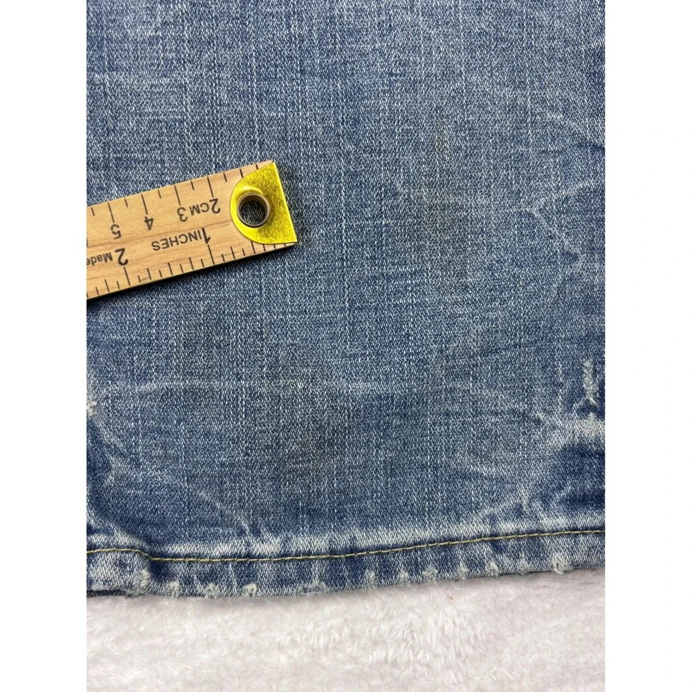 True Religion Slim Drop Rise Jeans Distressed Denim Size‎ 38 (40 Measured)